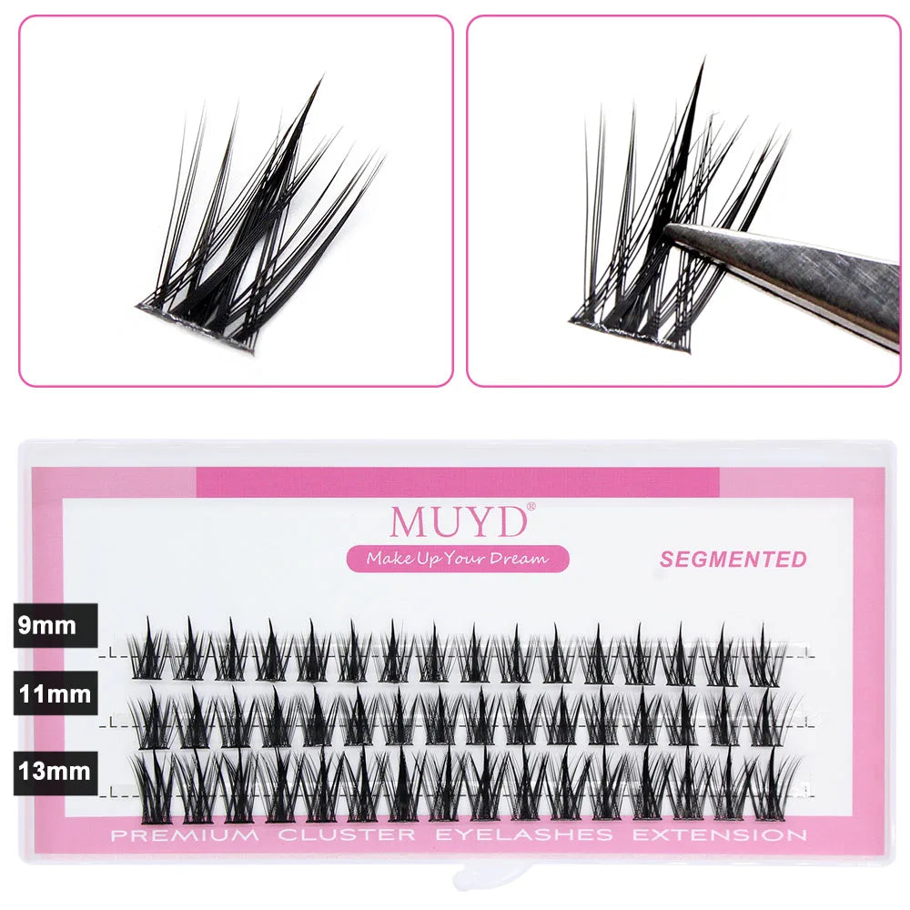 Russian Personal Eyelashes 3D Sexy Fluffy Single Cluster False Eyelashes Are Natural, Soft, And Easy To Operate Makeup Tools