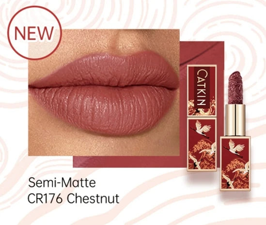 CATKIN Makeup Velvet Matte Lipstick, Hydrating Long‑Lasting Creamy Smooth, for Halloween Cosplay & Party Lip Looks