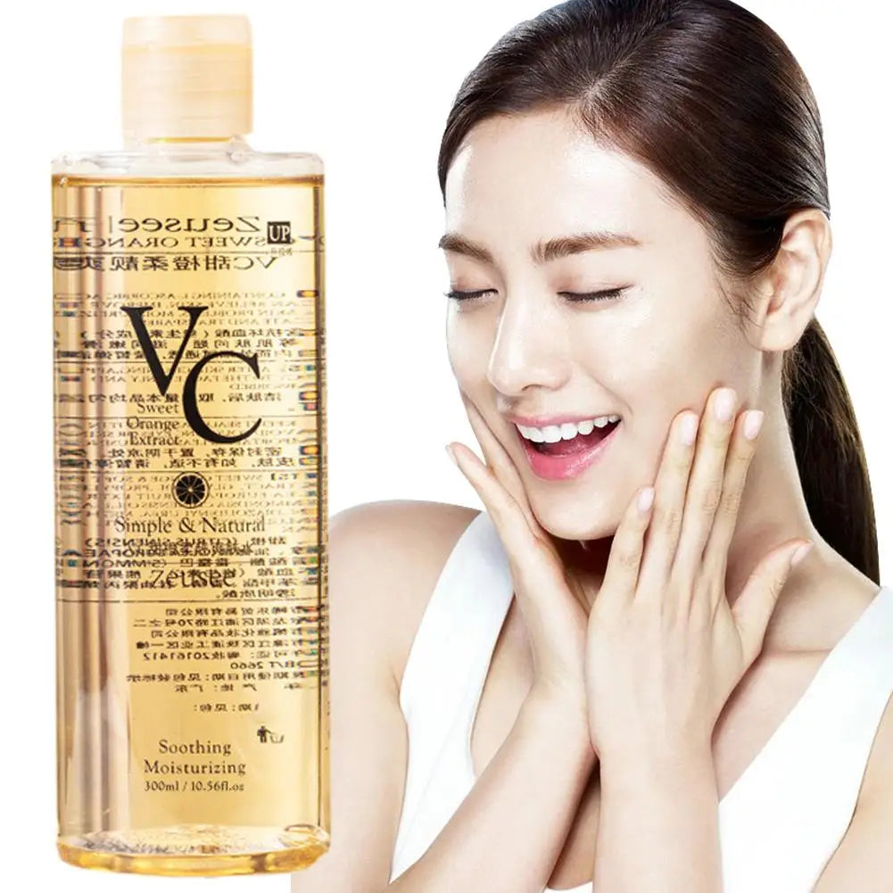 Product Vitamin C Skincare Products VC Toner Refreshing Lotion Hydrating Rejuvenating Wet Skin Tone Compress Care Skin Esse B5J9