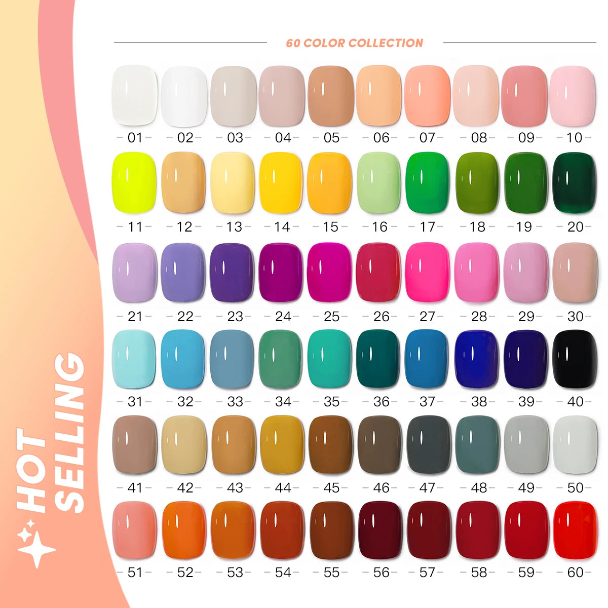 15ml French Gel Nail Polish 60 Colors Nail Supplies Vernis Semi Permanent Nail Art Manicure Soak Off LED UV Gel Nail Varnishes