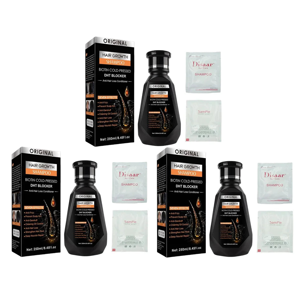 1/2/3Pcs Hair Growth Shampoo, Ginger Shampoo Deep Cleaning Nourish Scalp Deep Cleaning Nourish Scalp Enhance Hair Elasticity