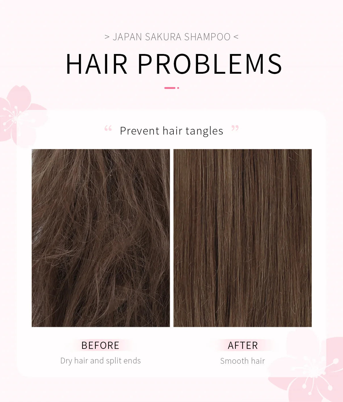 LAIKOU Sakura Shampoo & Hair Conditioner Deep Cleansing Oil Control Anti Dandruff Moisturizing Nourishing Repair Damaged Hair