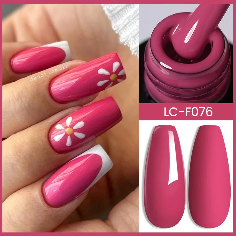 LILYCUTE 7ml Champagne Rose Gold Glitter Gel Nail Polish Colorful Sparking Long Lasting Manicure Soak Off Nails Art Gel Varnish