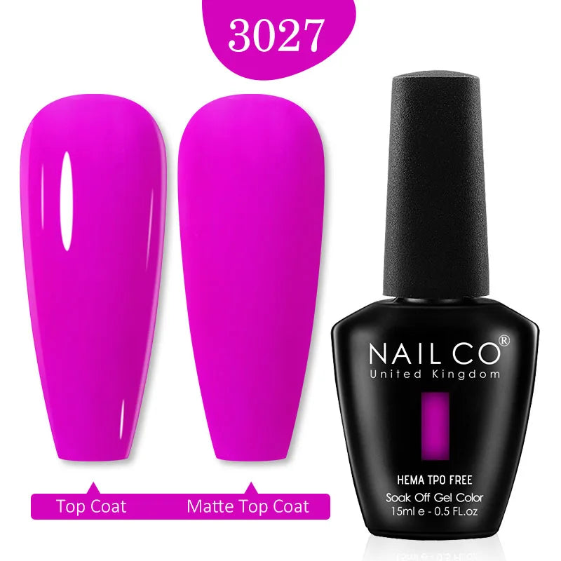 NailCO Pink Colors HEMA FREE Gel Nail Polish Nail Art Vernis Semi Permanent UV Lamp Gel Manicure for Nails Supplies Gel Polish