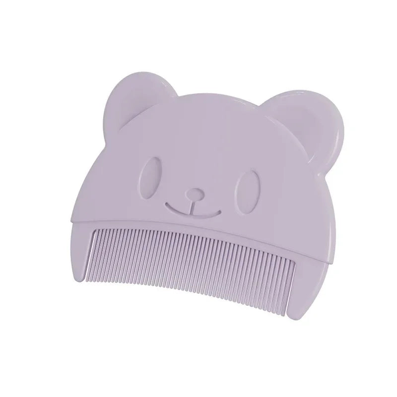 Newborn Baby Comb Remove Fetal Scale Cute Bear Shaped Infants Boys Girls Fetal Hair Shampoo Soft Comb