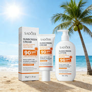 Lotion Solaire Pour Le Corps Et Le Visage, Super 220g, 50g Small Bottle Size, SPF 90 PA +++++, Utilisation Pour Tout Le Corps,