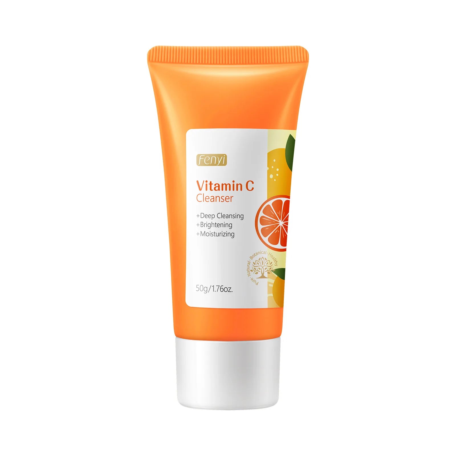 Vitamin C Facial Cleanser Deep Cleansing Moisturizing Blackhead Removal Gentle Foam Hydrating Non-Drying Face Wash Cleanser