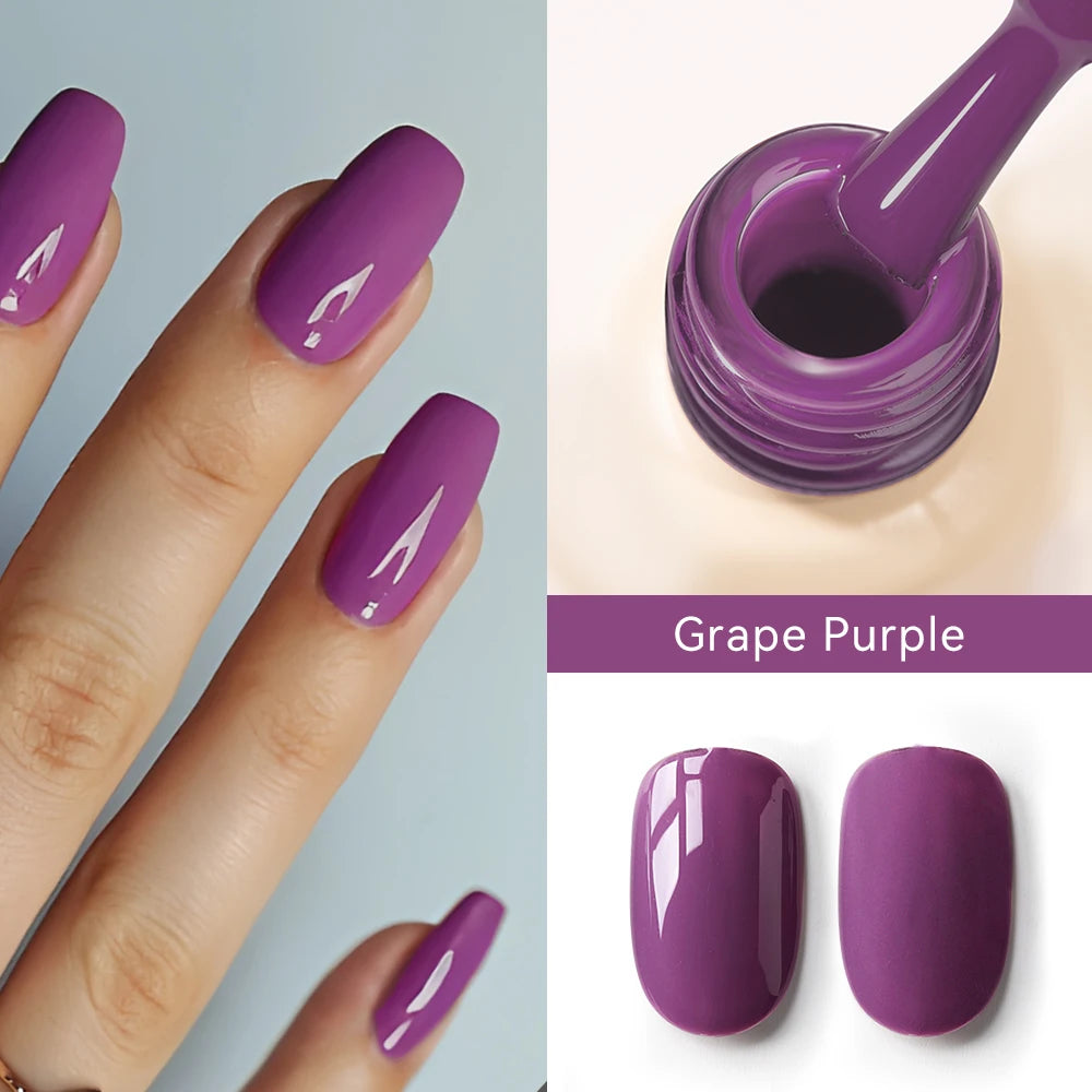 MAYCHAO Cherry Red Gel Nail Polish 12ml Glossy Semi Permanent Soak Off UV LED Frosted Gel Nails Base Painting Varnish