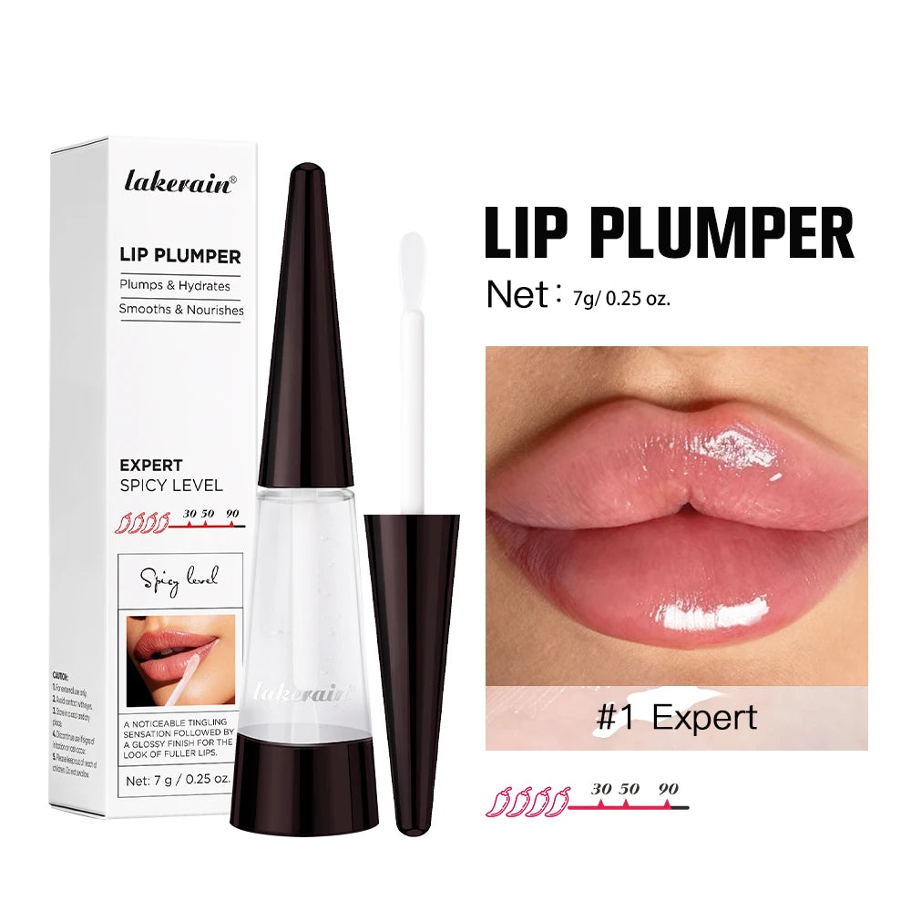 Lip Plumper Nourish Lips Care Moisturizing Transparent Gloss Fragrance Free Plumping Stocking Stuffer Cosmetics