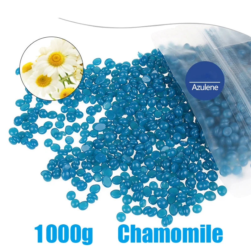 1000g 500g Waxing Wax Beans For Hair Removal Full Body Hot Film Hard Depilatory Wax Beads For Wax Heater Machine Hard Wax Beans