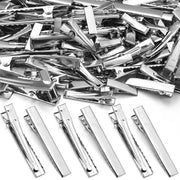 20-50pcs 20/32/40/45/55/65/75/98mm Metal Flat Single Prong Alligator Hairpin Clip Base DIY Hair Clip Jewelry Making Accessories
