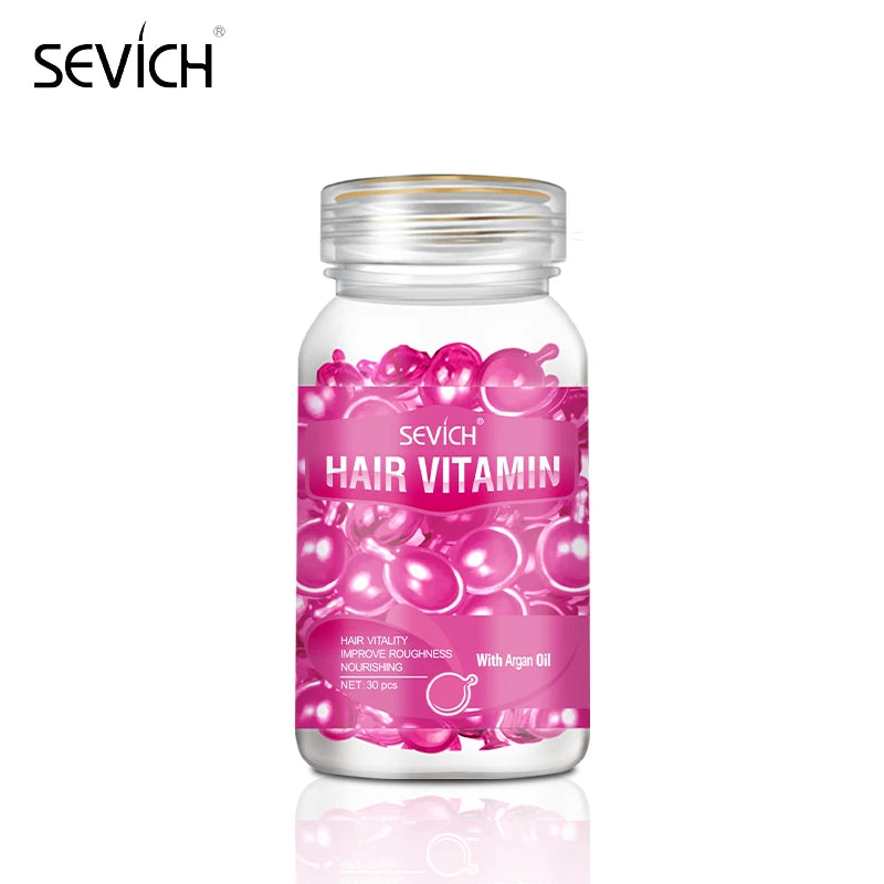 Sevich Hair Vitamin Capsule Keratin Oil Repairs Damaged Hair Anti Hair Loss Moroccan Oil Smoothing Hair Essence Mix Hair Capsule