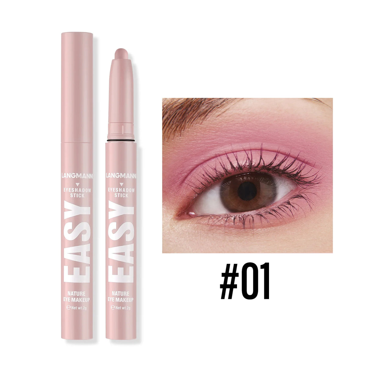 Multi Color Matte Pearlescent Eye Shadow Stick, Eyeliner Pen And High Light Pen, Smooth And Natural Color