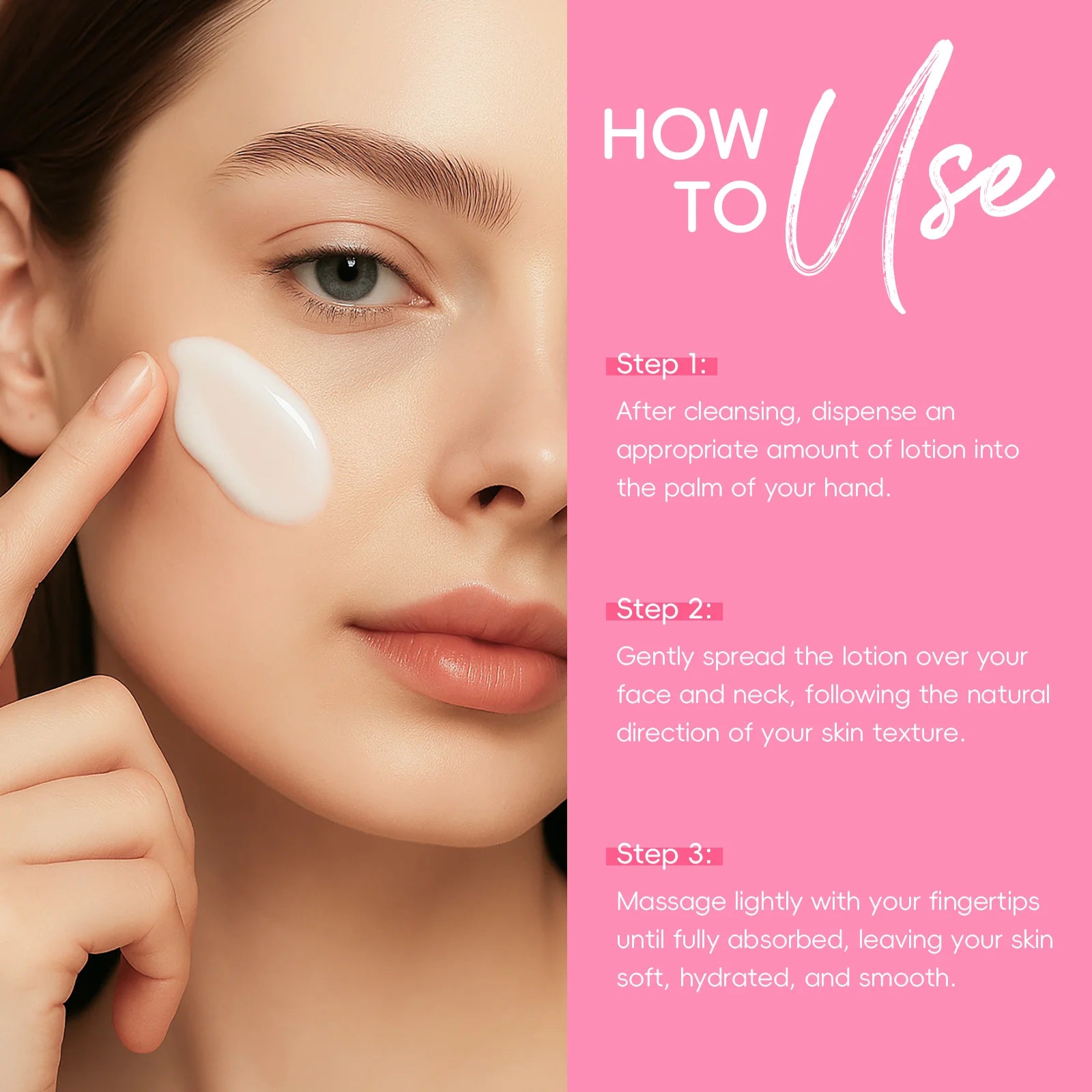 LAIKOU Japan Sakura Lotion 100ml Niacinamide Hyaluronic Acid Vitamin C Hydrating Brightening Moisturizing Face Skin Care