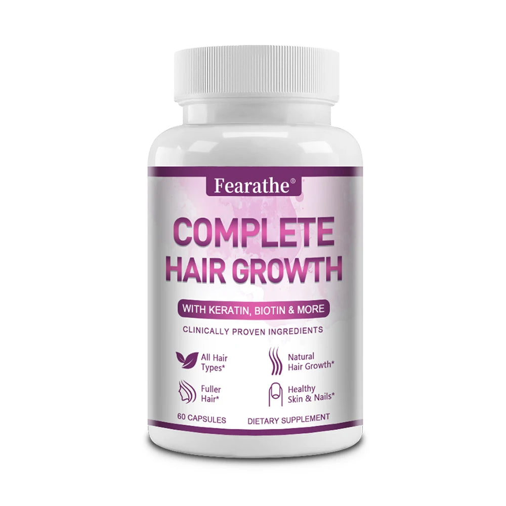 Premium Hair Growth for Men and Women - Hair Care Vitamins with Biotin and Keratin - Promotes Thicker, Healthier Hair Growth