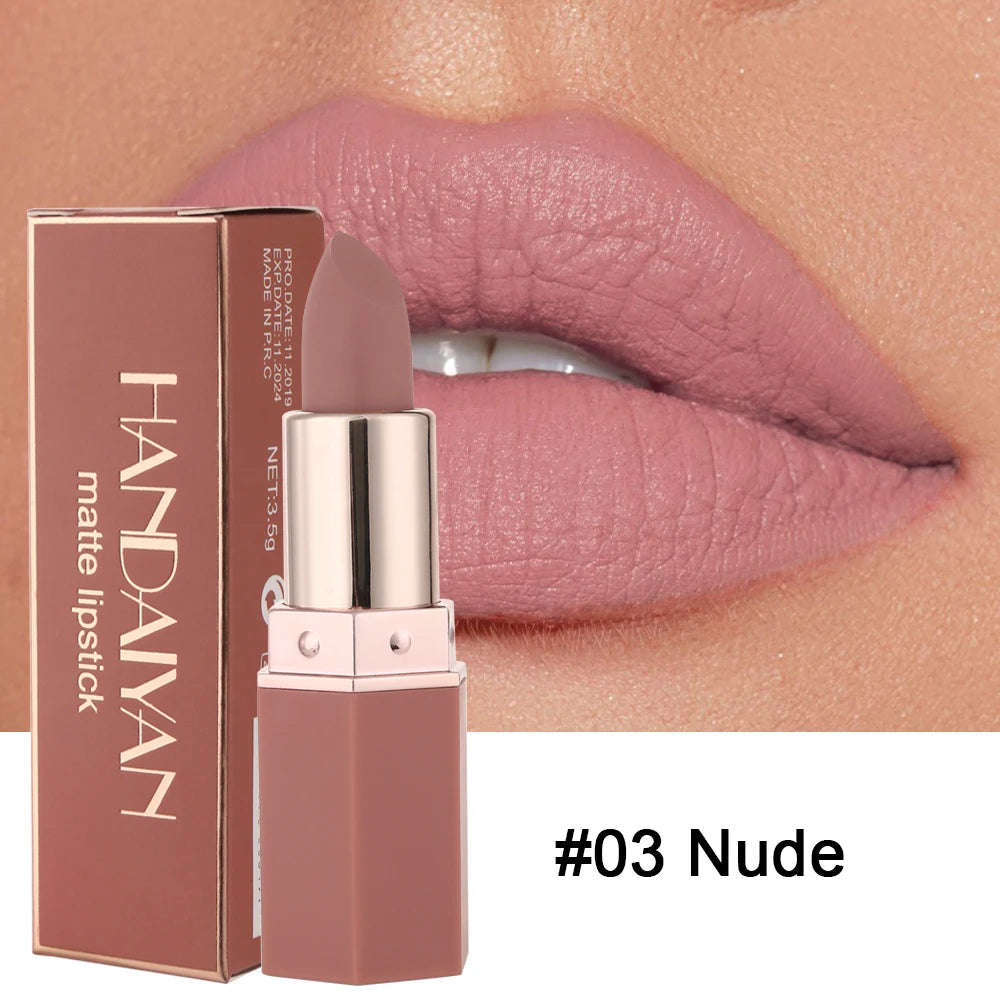 12-Color Matte Lipstick , Non-Fading, Non-Stick Cup Long-Lasting Velvet Finish, Smooth Matte Lip Color Waterproof Smudge-proof