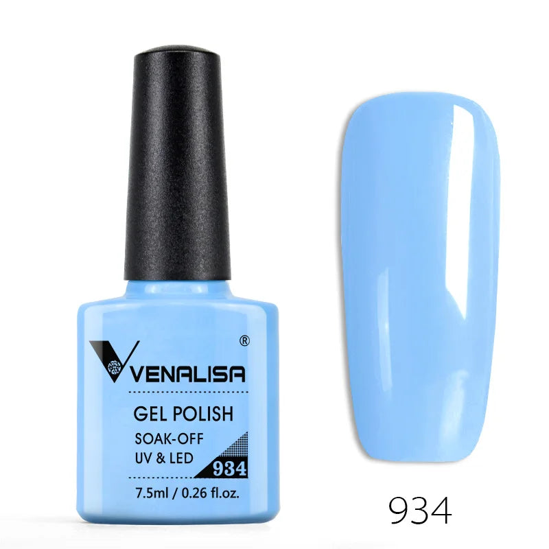 Venalisa 7.5ml Fashion Shiny Soak Off UV Gel Nail Gel Polish Cosmetics Nail Art Manicure Nails Gel Polish Tips Nail Varnish