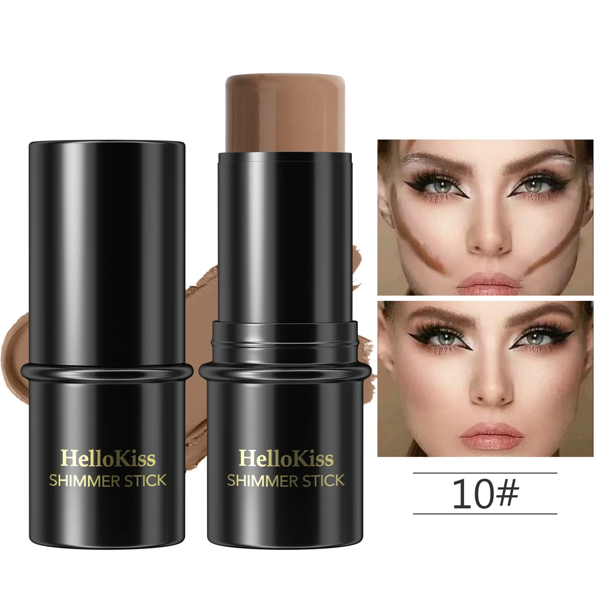 Face Bronzer & Contour Stick – Long-Lasting Smooth Formula for Sculpted Definition & Natural Warm Glow