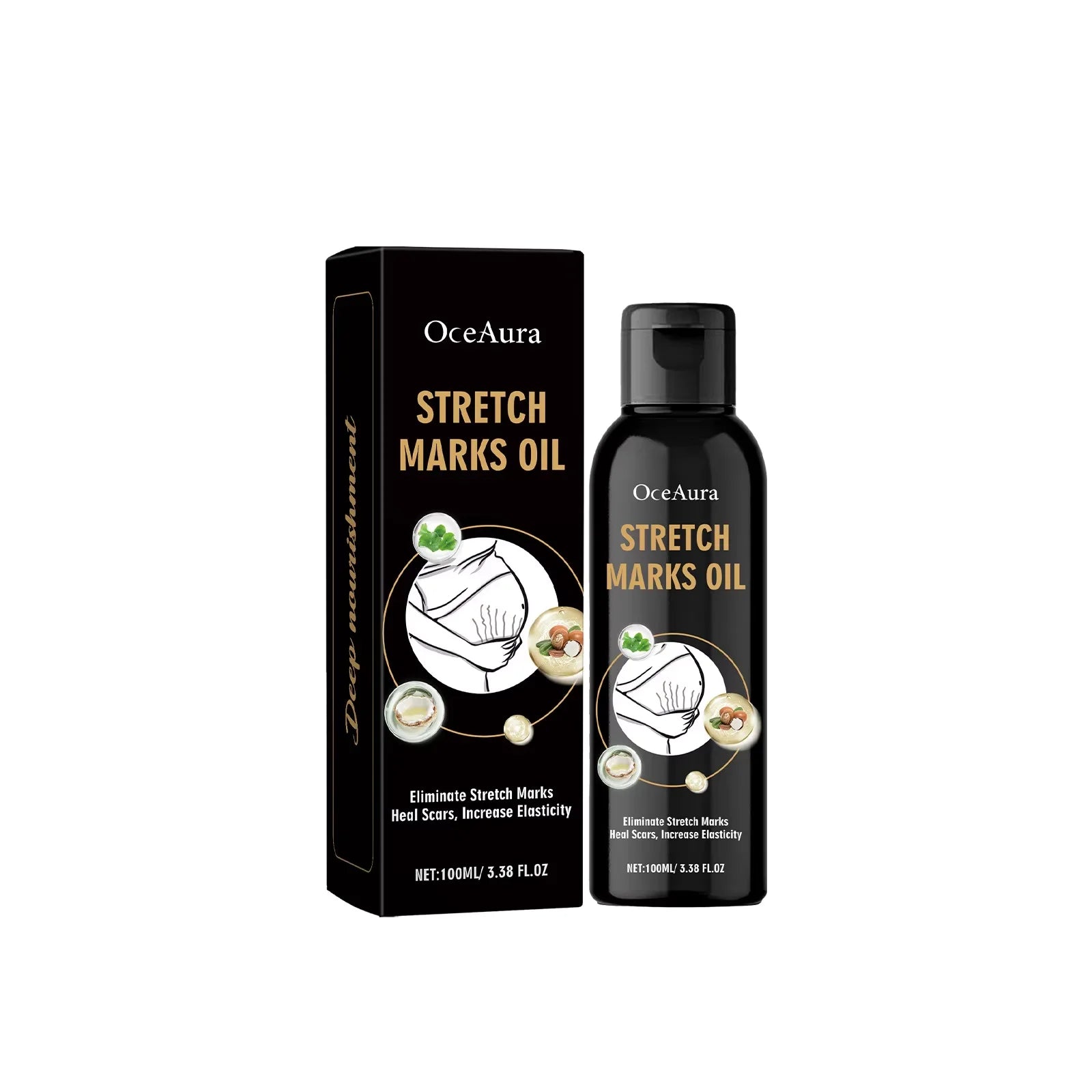Stretch Marks Removal Oil Removes Postpartum Pregnant Women Scar Improve Sagging Smoothing Skin Whiten Repair Firming Skin Care