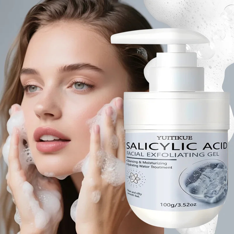 YUITIKUE Salicylic Acid Exfoliating Gel - Gentle Cleansing & Moisturizing, Removes Dead Skin for Face & Body, 100g