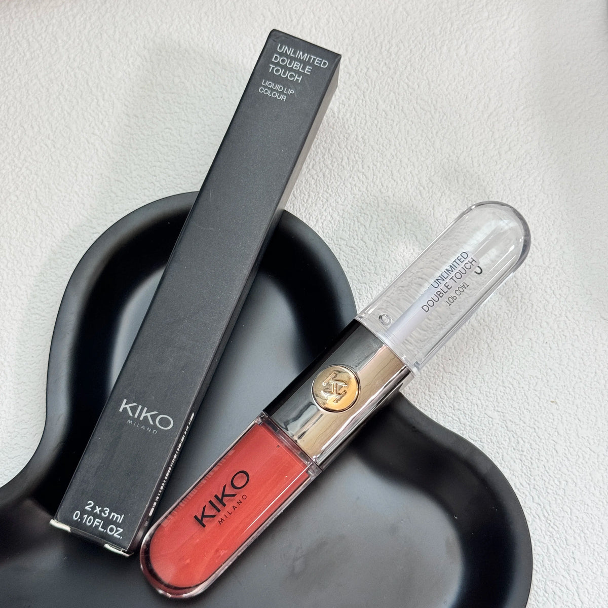 Kiko Double Headed Lipstick Transparent Mirror Non Fading Non Stick Cup Lip Gloss Milk Tea Bean Paste Naked Nature Lip Makeup