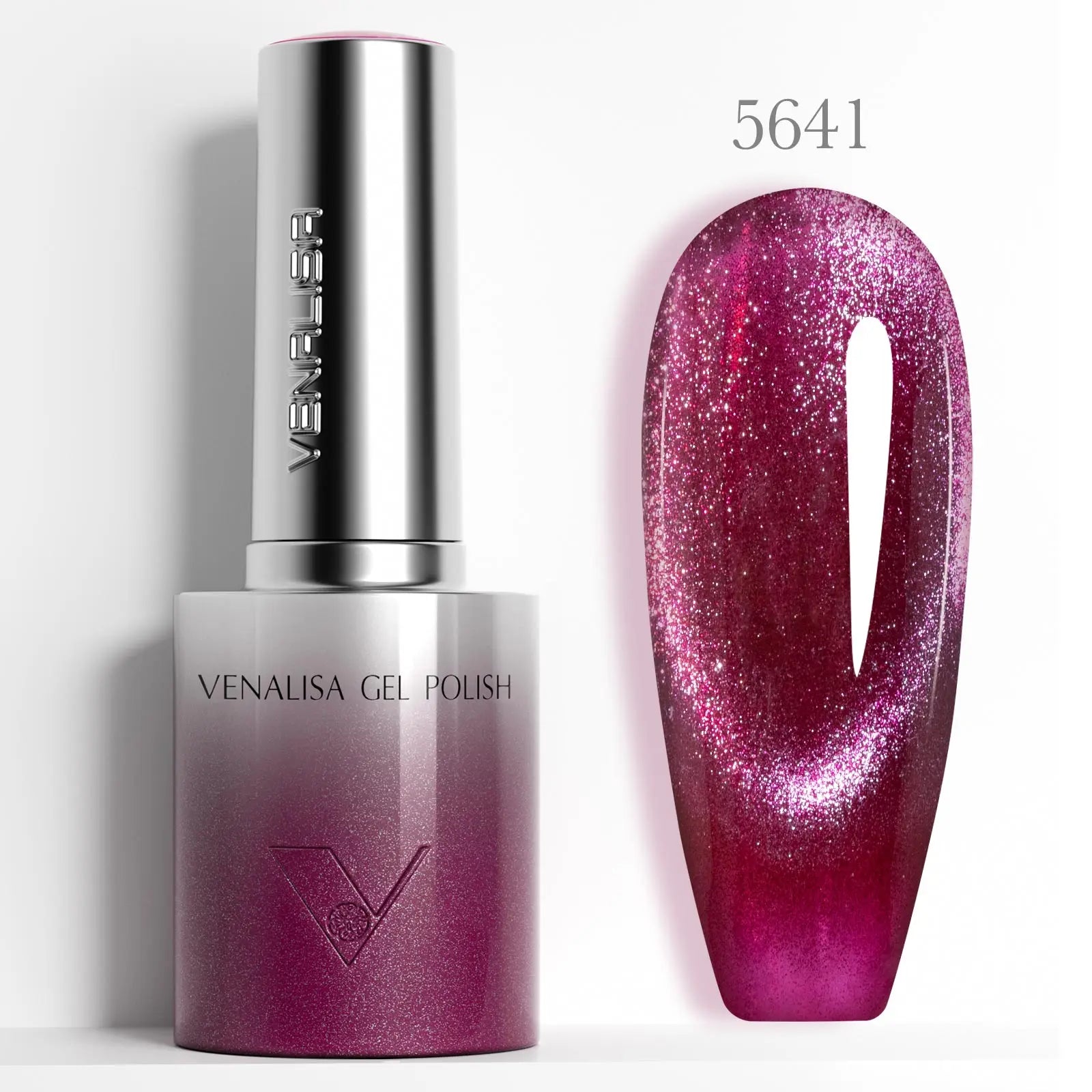 VENALISA 10ml Cat Eye Gel Nail Polish Ultra Sparkle Glitter Gel HEMA FREE TPO FREE Semi Permanent UV LED Soak Off Nail Manicure