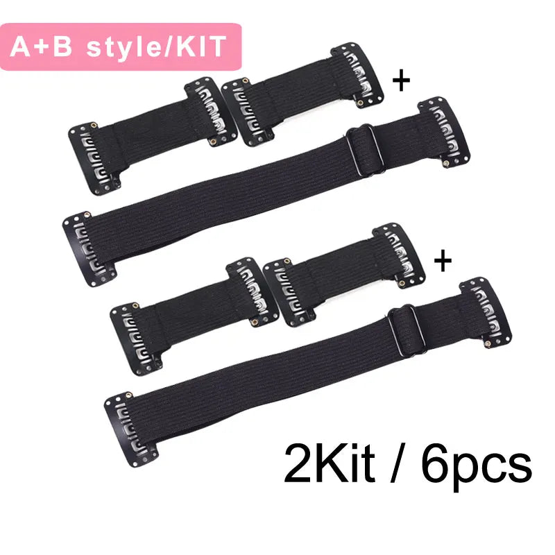 Clip In Elastic Hair Band for Facelift Invisible Anti Wrinkle Stretching Straps Belt Adjustable Face Tigntening Head Bands
