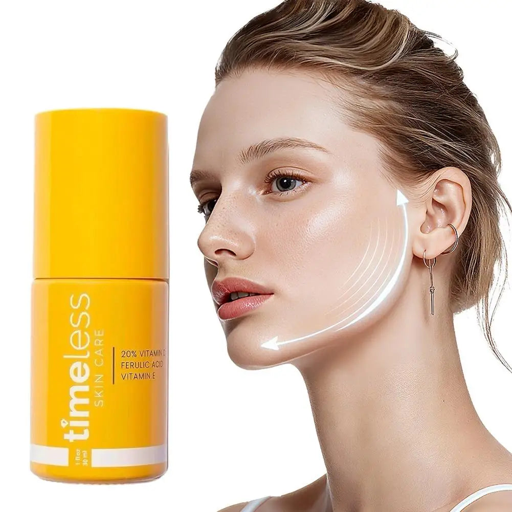 Vitamin C Serum with Ferulic Acid, Nourishing Moisturizing Firming Facial Essence, Hydrating Anti-Aging Skin Care Liquid 30ml