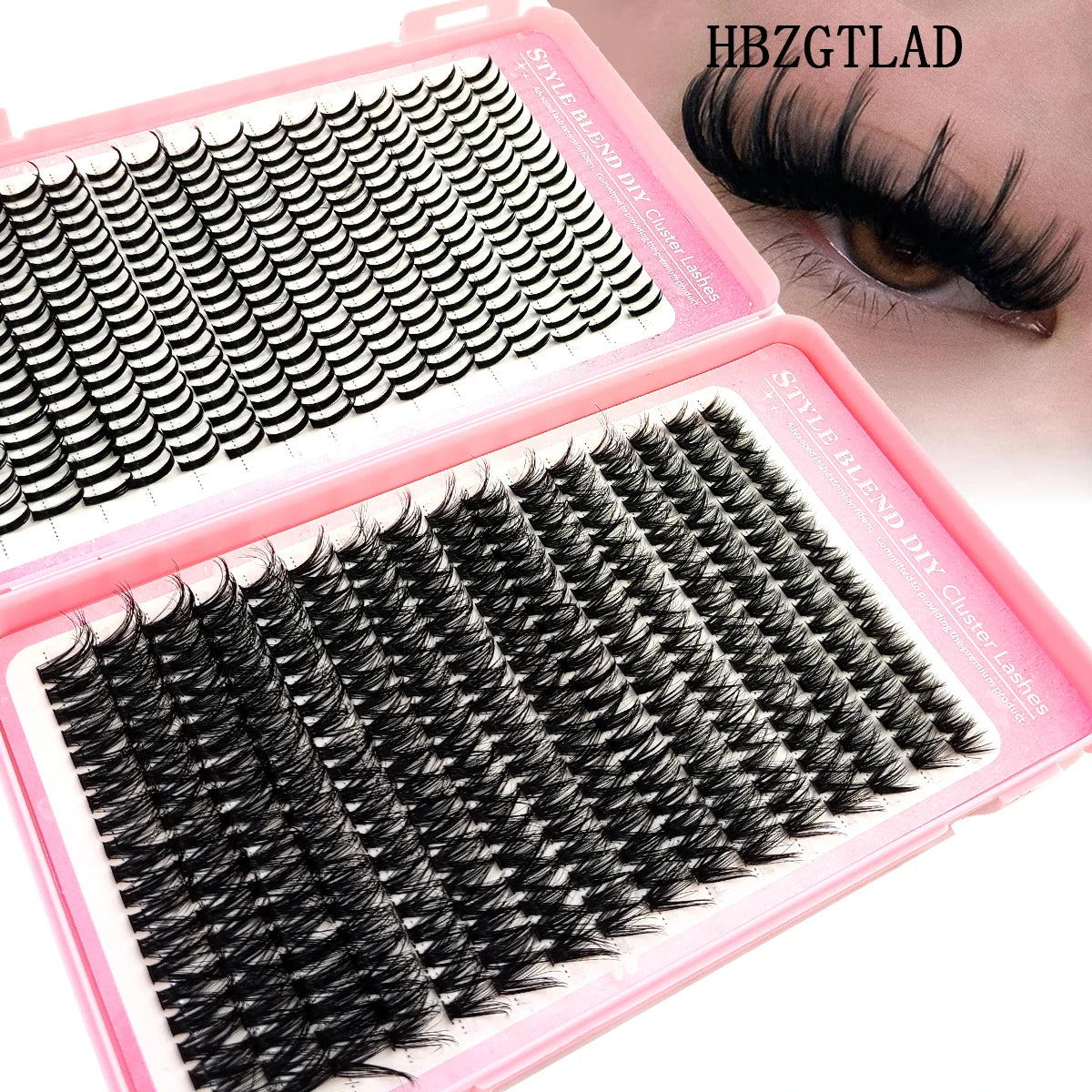 80D Cluster Eyelash Extensions with Lash Spikes Lash Clusters Wispy Eyelashes Clusters Fluffier Individual Lashes Clusters