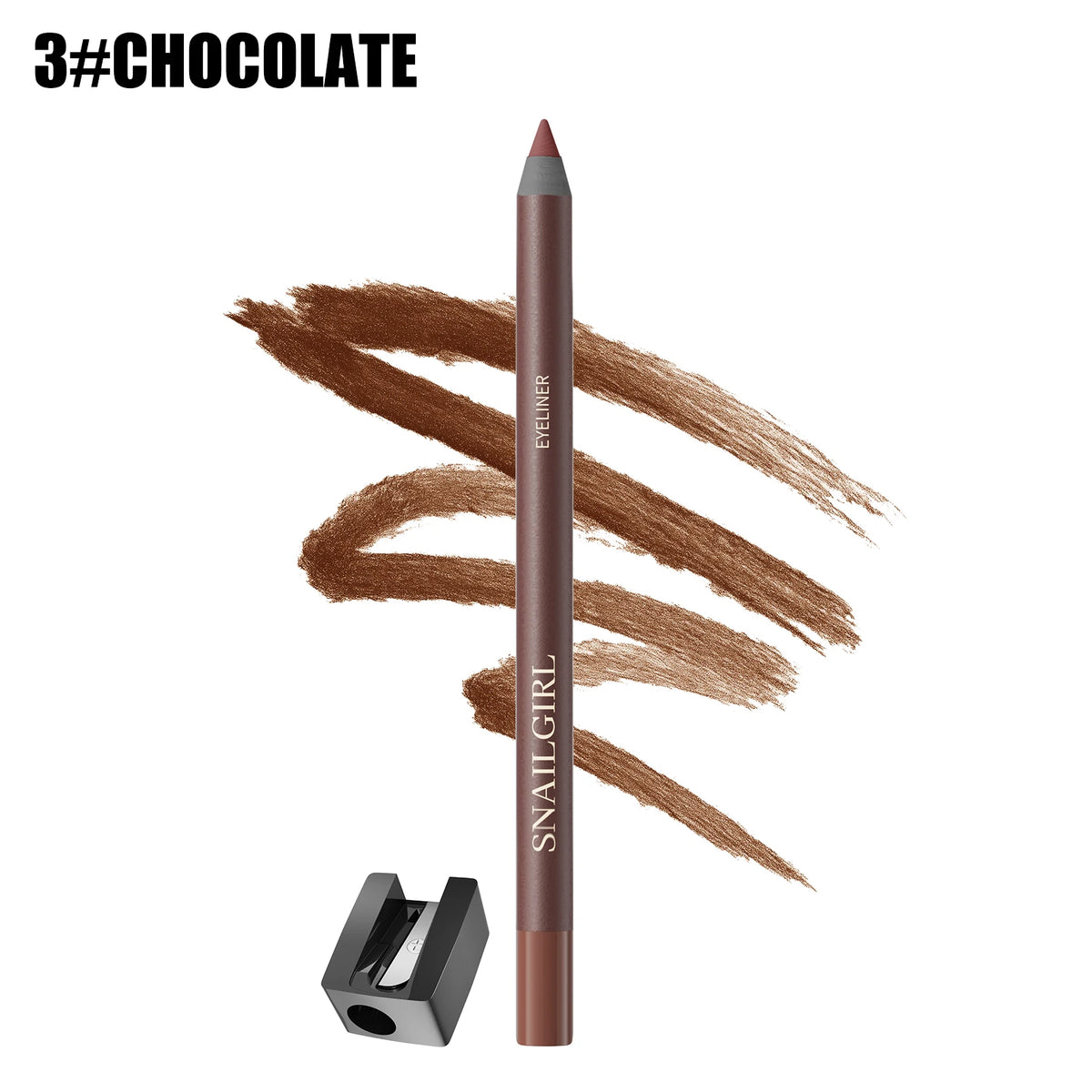 Waterproof Black Brown Eyeliner Gel Pencil Ultra-fine Matte Smooth Quick Dry Non-Smudge Easy Wear Eyeliner Pen Makeup for Eyes