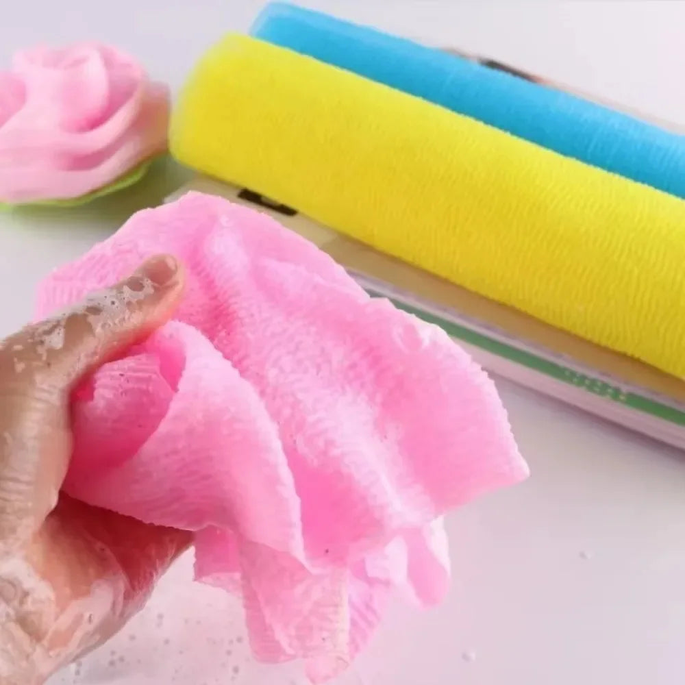 NEW Beauty Skin Exfoliating Washcloth Japanese Body Wash Towel Nylon Bath Towel Skin Polishing Towel Body Back Scrubber wash rag