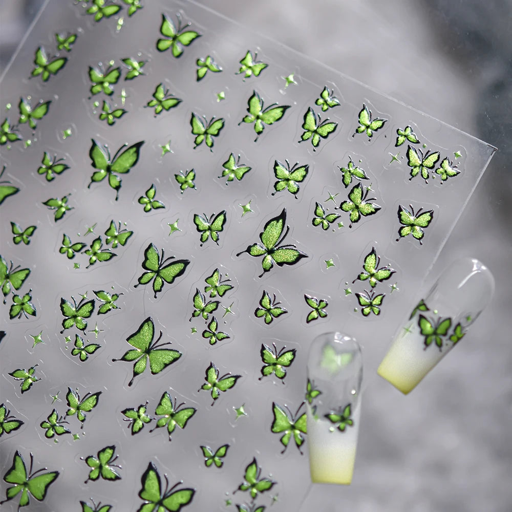 1pcs 5D Japanese Kawaii Nail Art Stickers Cute Rabbit Dog Slider Nail Decorations Decals Self-Adhesive Manicure Accessories DIY