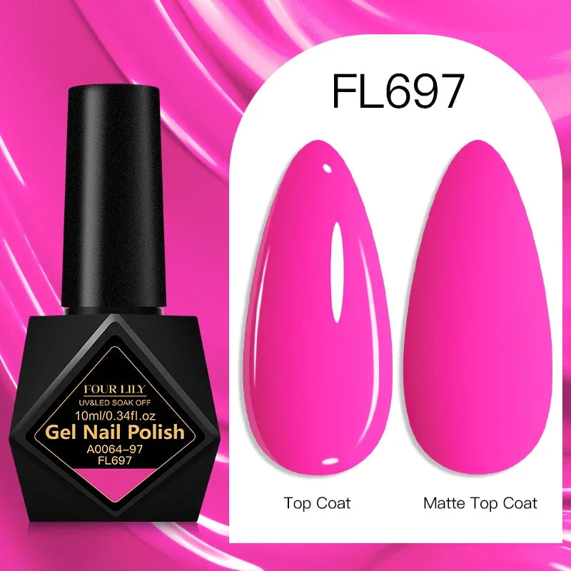 10ml Gel Nail Polish 162 Colors Nail Supplies Vernis Semi Permanent Nail Art Manicure Soak Off LED UV Gel Nail Varnishes Summer
