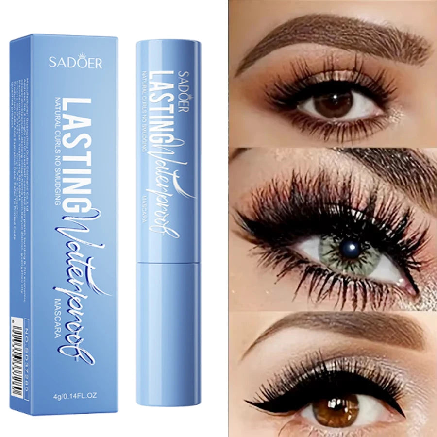 5D Waterproof Mascara Lengthening Eyelashes Women's Make-up Waterproof Mascara Black Silk Fibre Mascara Korean Cosmetics New