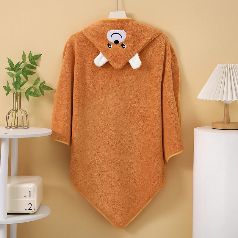 New Coral Fleece Bath Towel for Infants and Children, Suitable for Use in Bathrooms, Swimming Pools, Beaches, and Families. Can Be Used as a Newborn Blanket. Super Absorbent, Comfortable and Soft Fabric. New Pattern Design. M