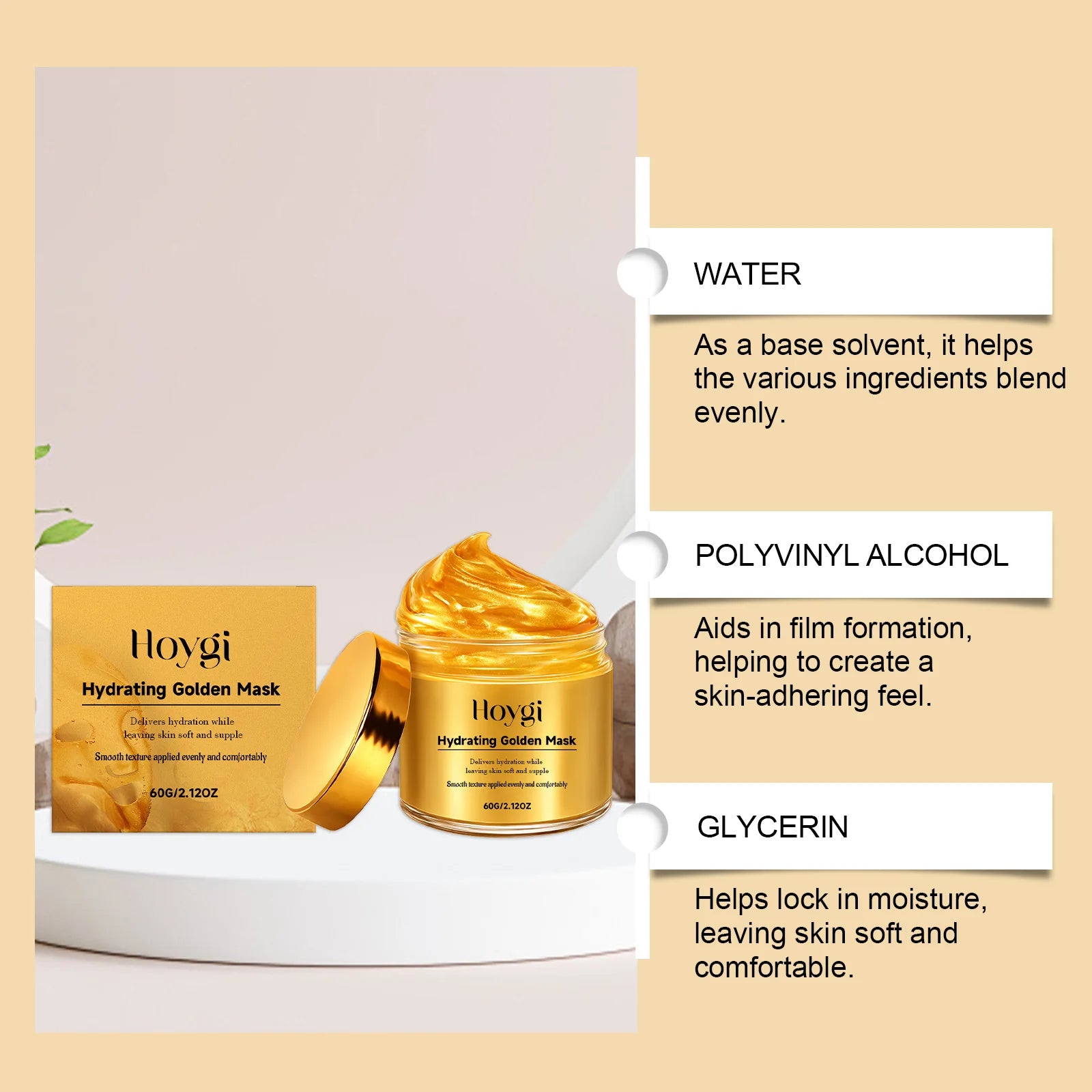 Hydrating Golden Mask Collagen Gold Peel Off Facial Mask Moisturizing Firming Reduces Wrinkles Removes Blackheads Dirt & Oils