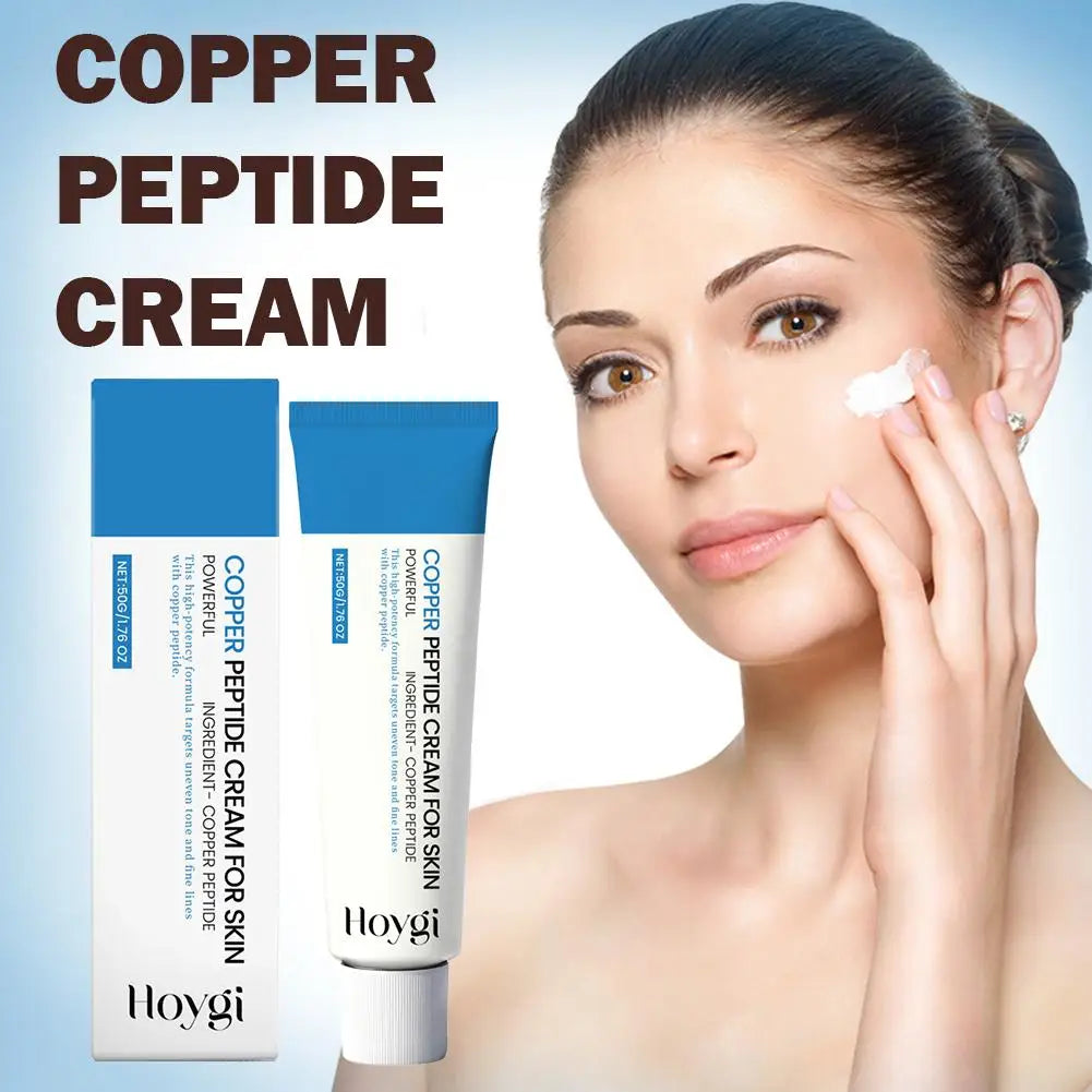 Copper Peptide Cream Face, Daily Moisturizer Face Cream for Fine Lines &Wrinkle, Firming Skin Elasticity Korean SkinCare Product