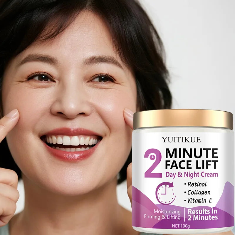 Face Lift Cream 100g - Day & Night Use, with Retinol & Collagen, Moisturizing, Firming & Lifting, Lightweight & Non-Greasy