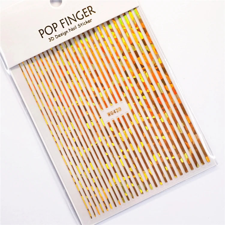 Shiny Gold Star Moon Sun Nail Stickers for Manicure Accessories Heart Feather Animals Printing Self Adhesive Nail Wrap
