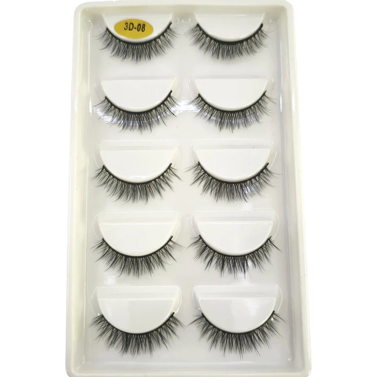 HBZGTLAD 5Pairs 3D Handmade Fake Eyelashes Natural Long Thick Daily Makeup Thick Cross Eyelashes Eye Lashes