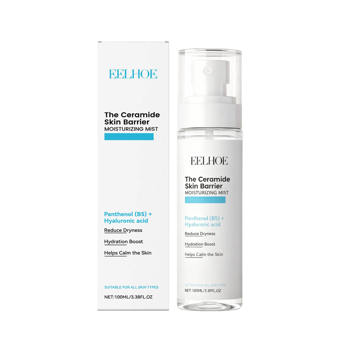 B5 Hyaluronic Acid Toner Spray Firming Smoothing Skin Reduce Redness Soothing PH Balance Hydrating Nourish Brighten Face Toner