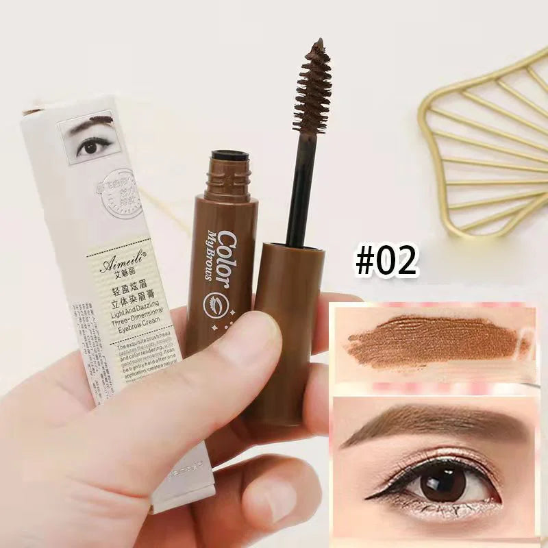 Natural Color Enhancement, Plump Eyebrow Dye Paste, Long-Lasting Waterproof Eyebrow Tattoo Dye, Cosmetics in 3 Colors