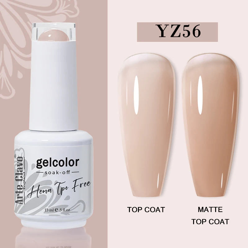 Arte Clavo 116Colors Gel Nail Polish 15ml Colorful Gel Semi Permanent Soak Off UV Gel Nail Art DIY Design Varnishe Nail Supplies