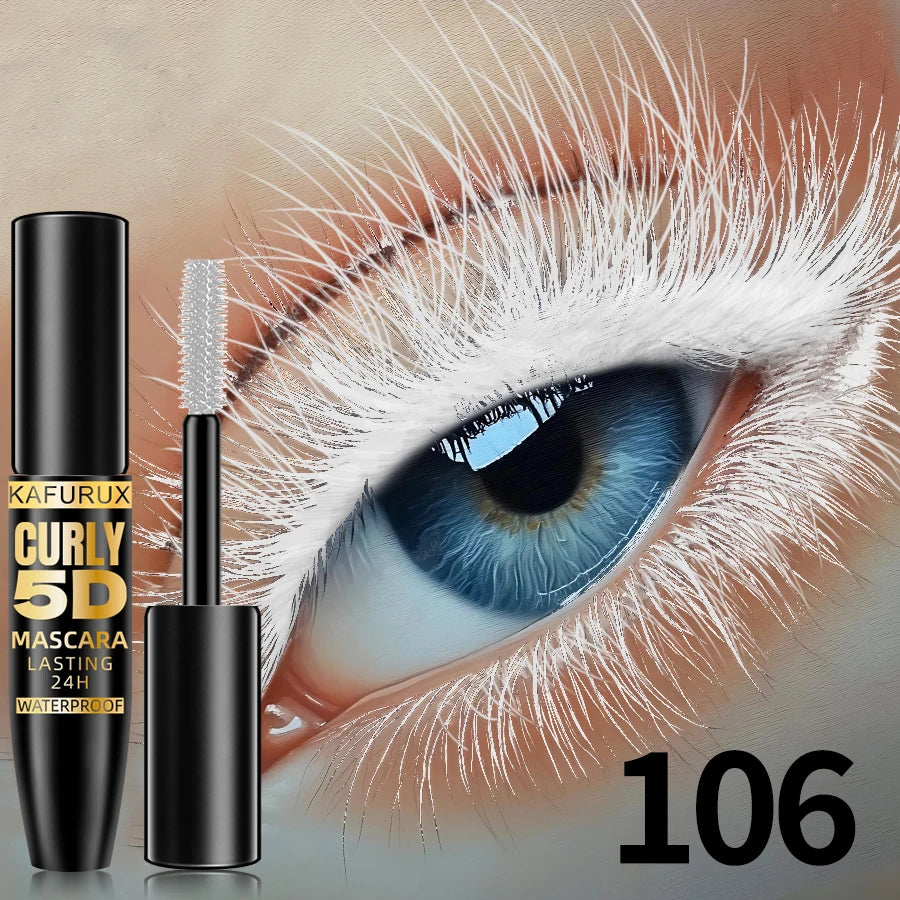 9 Colors 5D Silk Mascara with Big Eye Waterproof Lengthened Sweat-proof Long Lasting Purple Green Black Mascara Korean Makeup