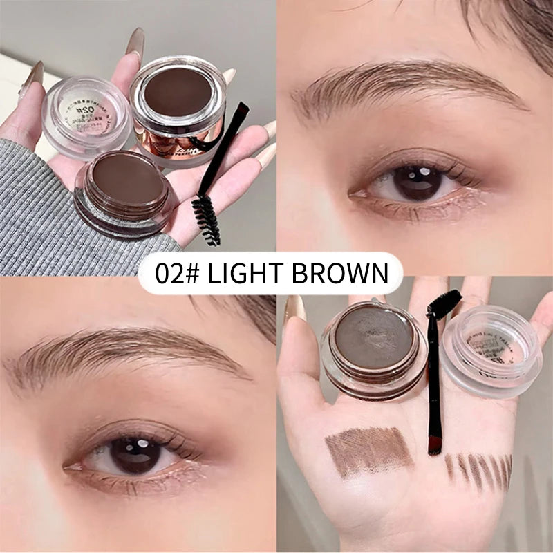 Two-in-one eyebrow cream and eyebrow gel, wild eyebrows from Europe and America, shaping and thickening eyebrow gel