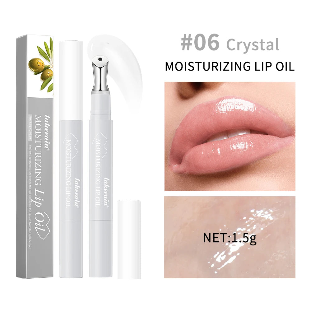 Lakerain Moisturizing Lip Oil Exfoliating Fading Lip Lines Lip Primer Before Makeup, Small Stick Lip Oil Essence Pen Design 1.5g