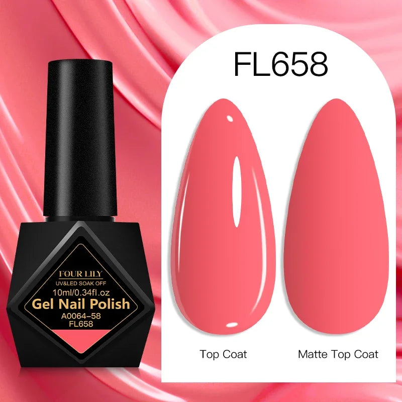 10ml Gel Nail Polish 162 Colors Nail Supplies Vernis Semi Permanent Nail Art Manicure Soak Off LED UV Gel Nail Varnishes Summer