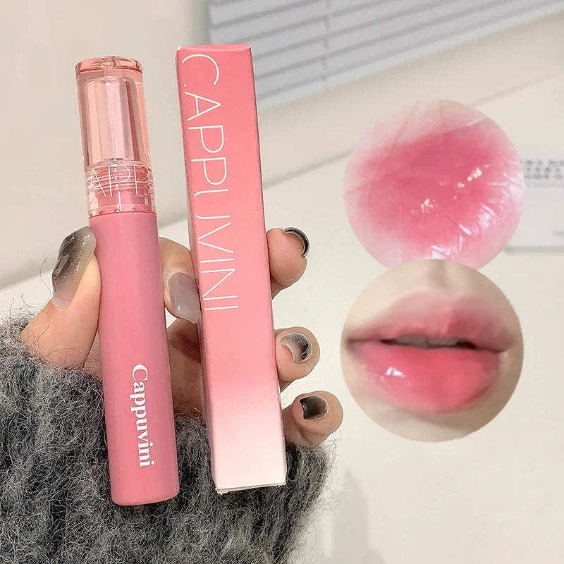 ✰✪1pc Mirror Water Gloss Lip Gloss Long Lasting Waterproof Moisturizing Jelly Lip Glaze Non-Sticky Lightweight High Pigment