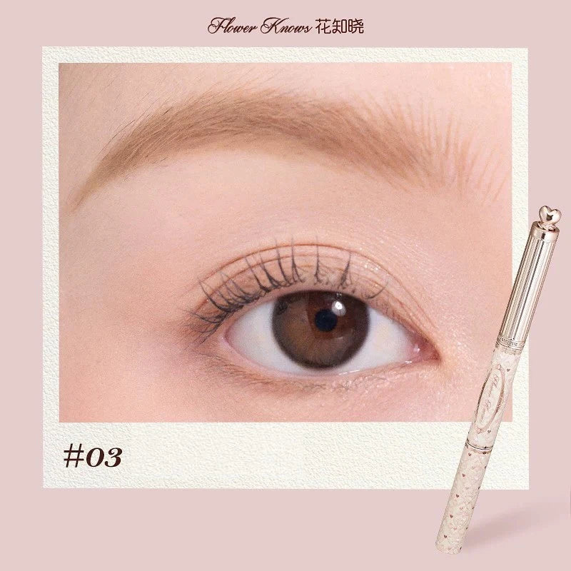 Flower Knows Sweetie Bear Dual Ended Brow Gel and Pencil Set Waterproof Long Lasting Smudge Proof Natural Eyebrow Makeup Kit