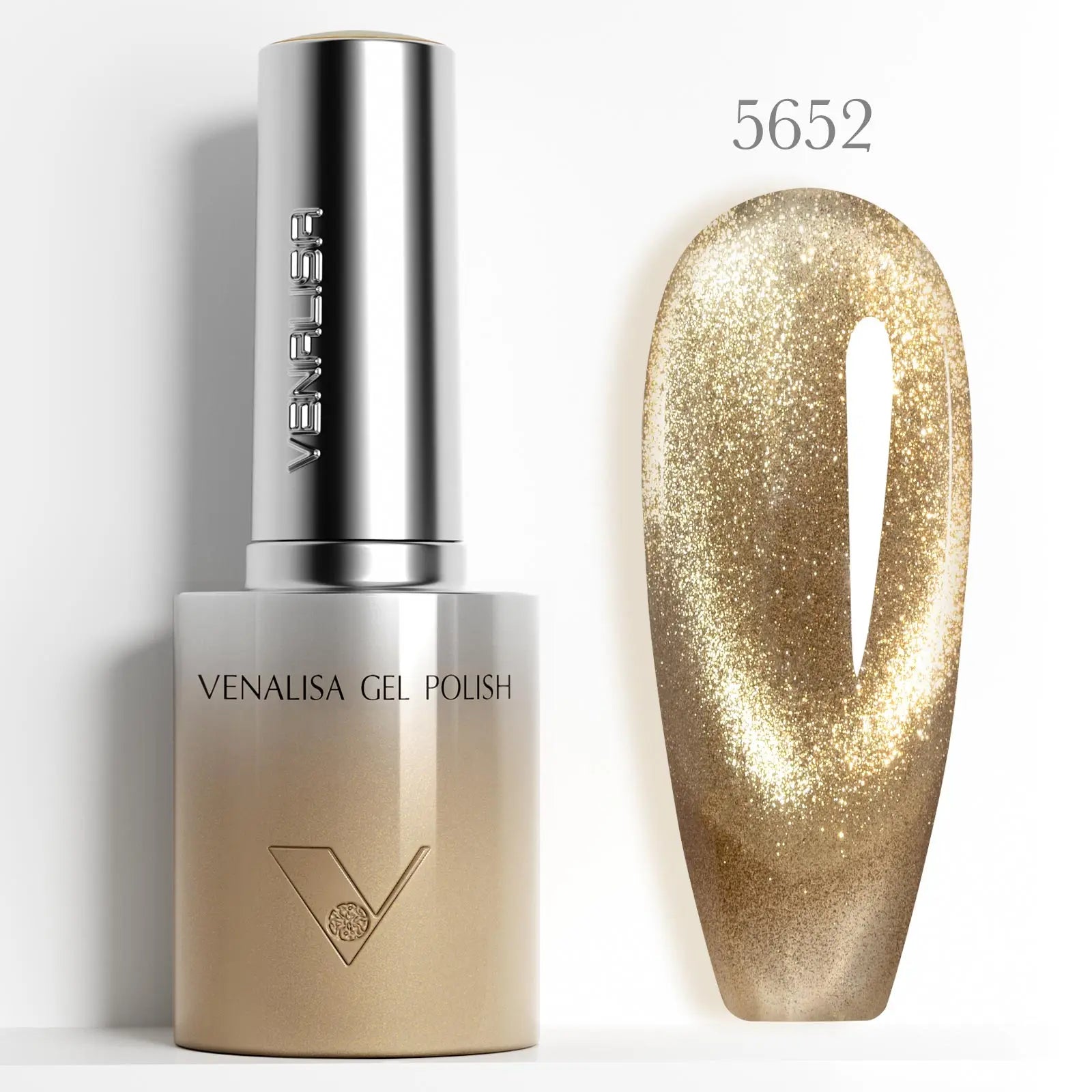 VENALISA 10ml Cat Eye Gel Nail Polish Ultra Sparkle Glitter Gel HEMA FREE TPO FREE Semi Permanent UV LED Soak Off Nail Manicure